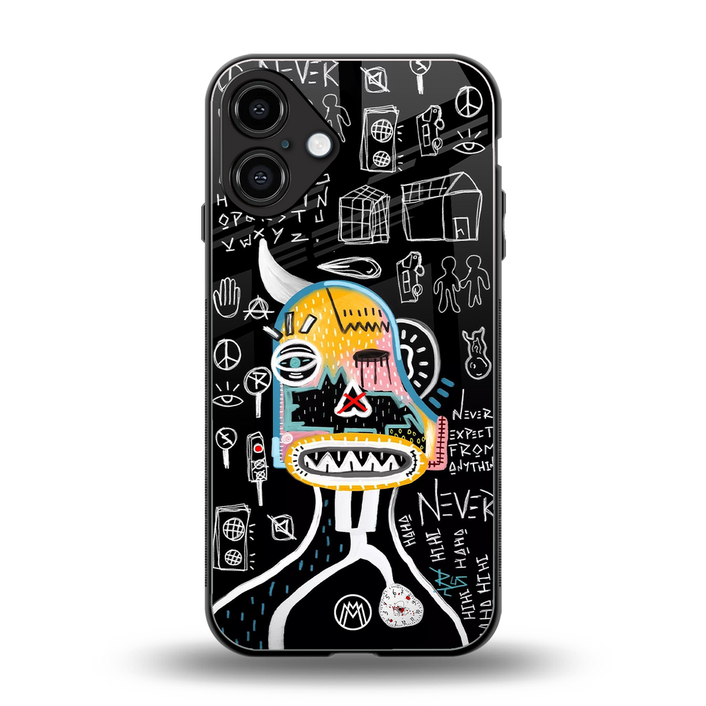 no expectations back phone cover | glass case for iphone 16 plus