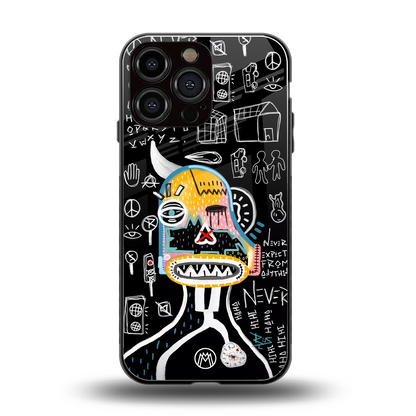 no expectations back phone cover | glass case for iphone 16 pro max