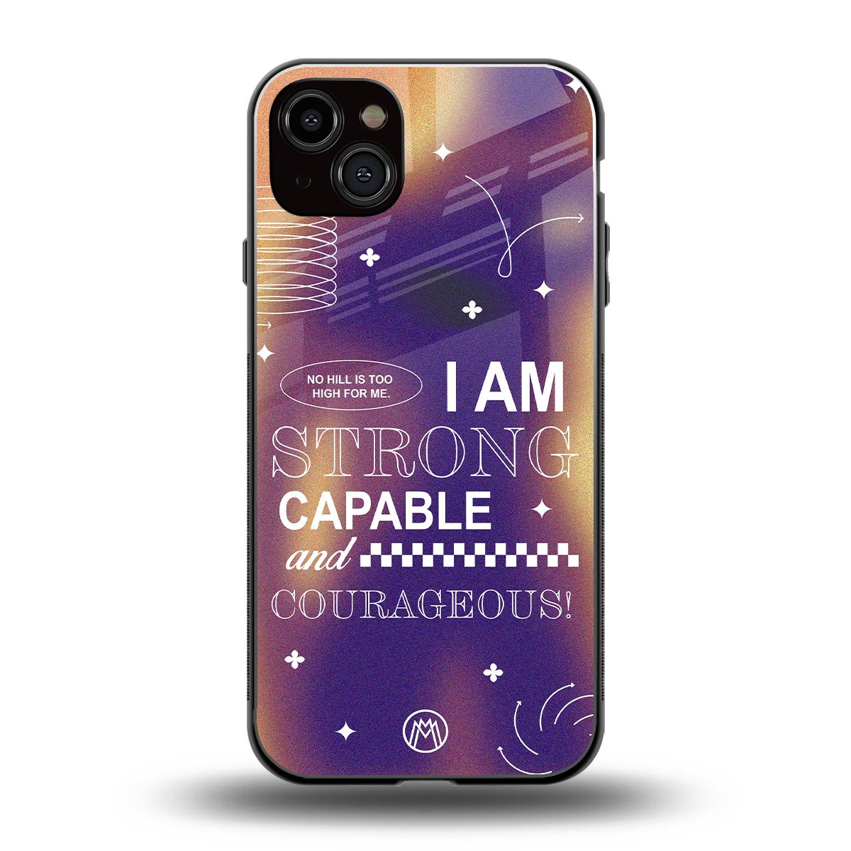 no limits back phone cover | glass case for iphone 15 plus