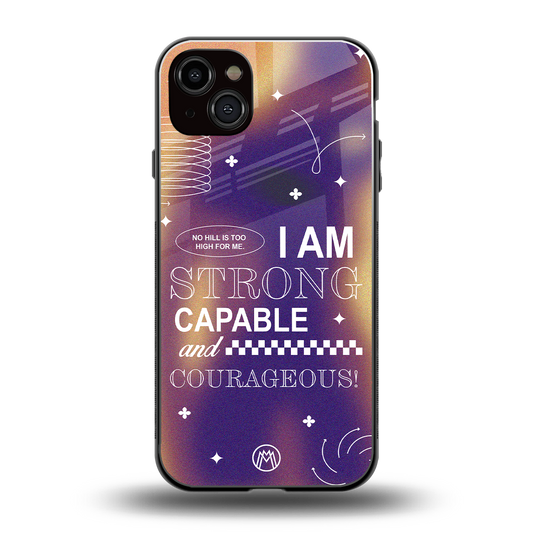 no limits back phone cover | glass case for iphone 15 plus