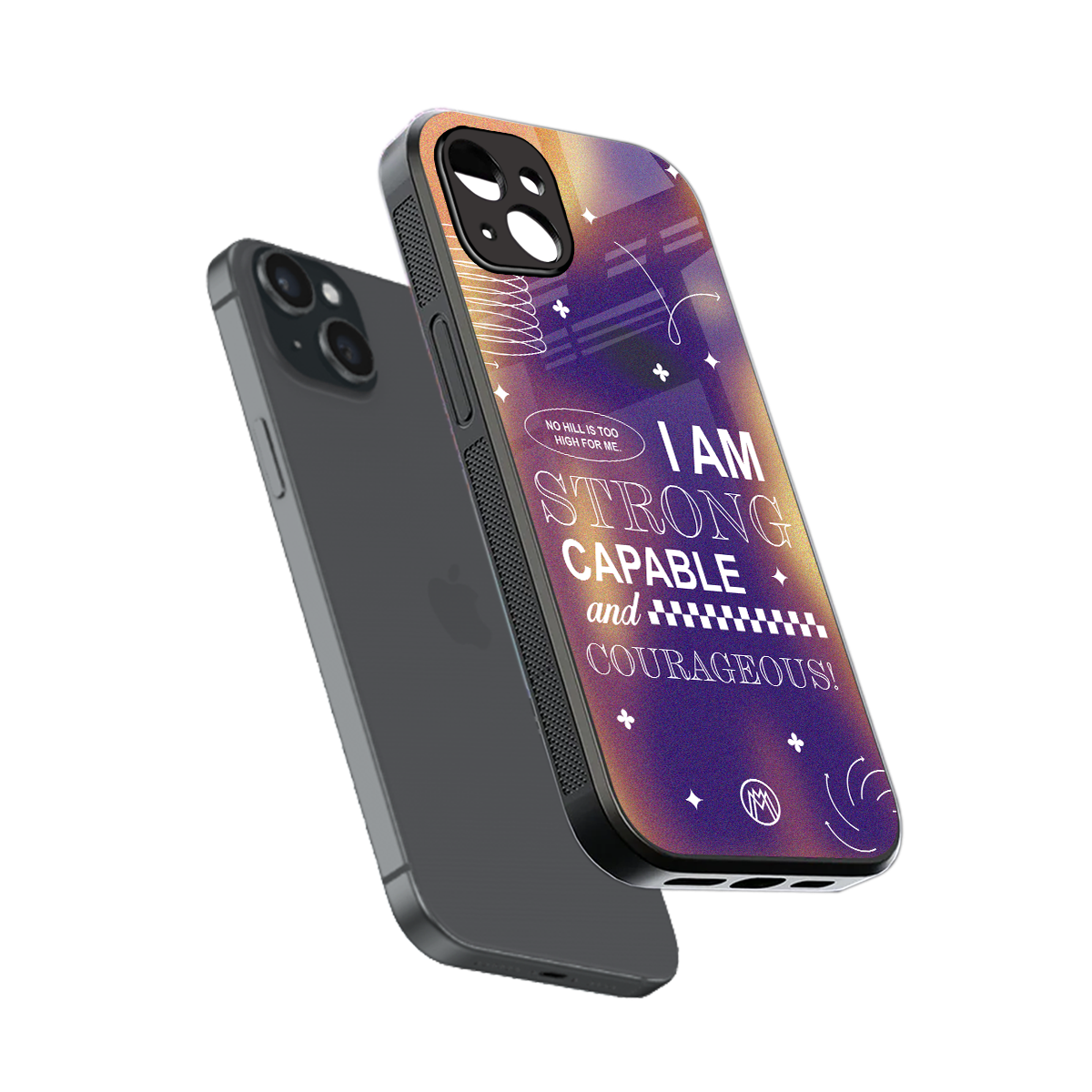 no limits back phone cover | glass case for iphone 15 plus