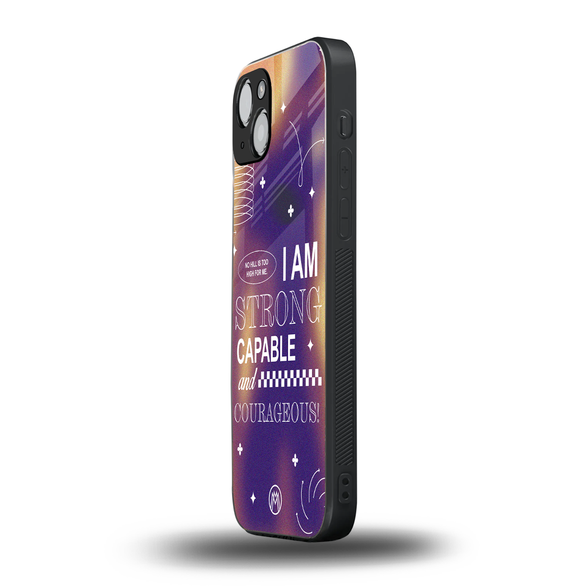 no limits back phone cover | glass case for iphone 15 plus