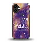 no limits back phone cover | glass case for iphone 16 plus