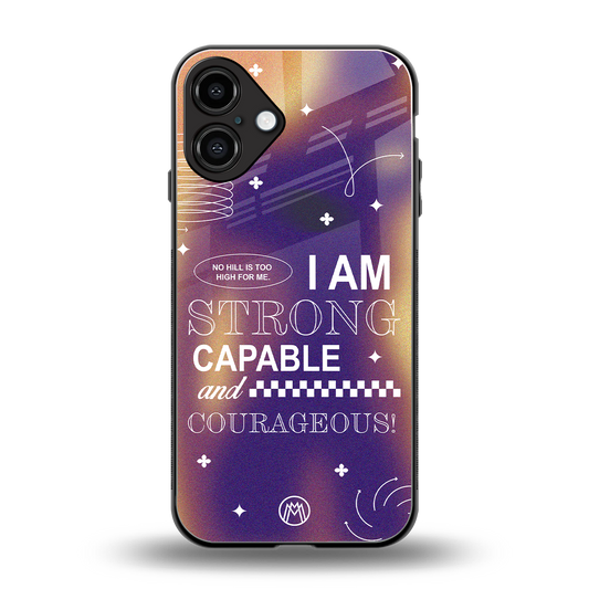 no limits back phone cover | glass case for iphone 16 plus