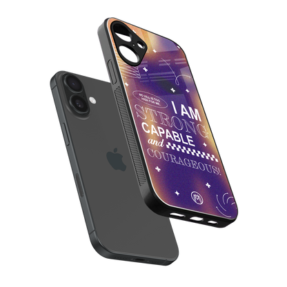 no limits back phone cover | glass case for iphone 16 plus