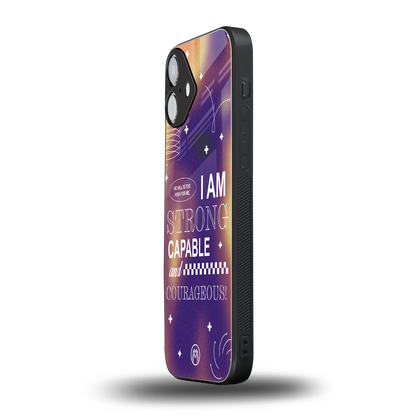 no limits back phone cover | glass case for iphone 16 plus