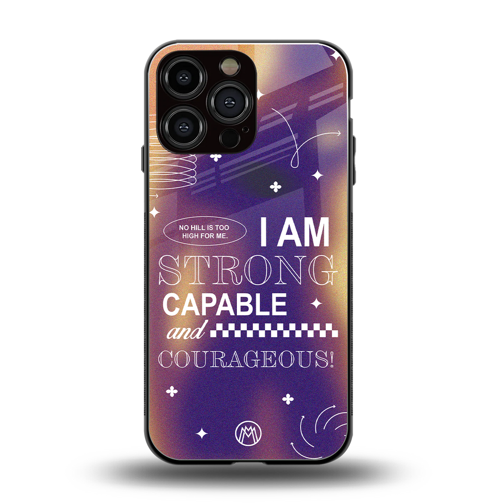 no limits back phone cover | glass case for iphone 16 pro max