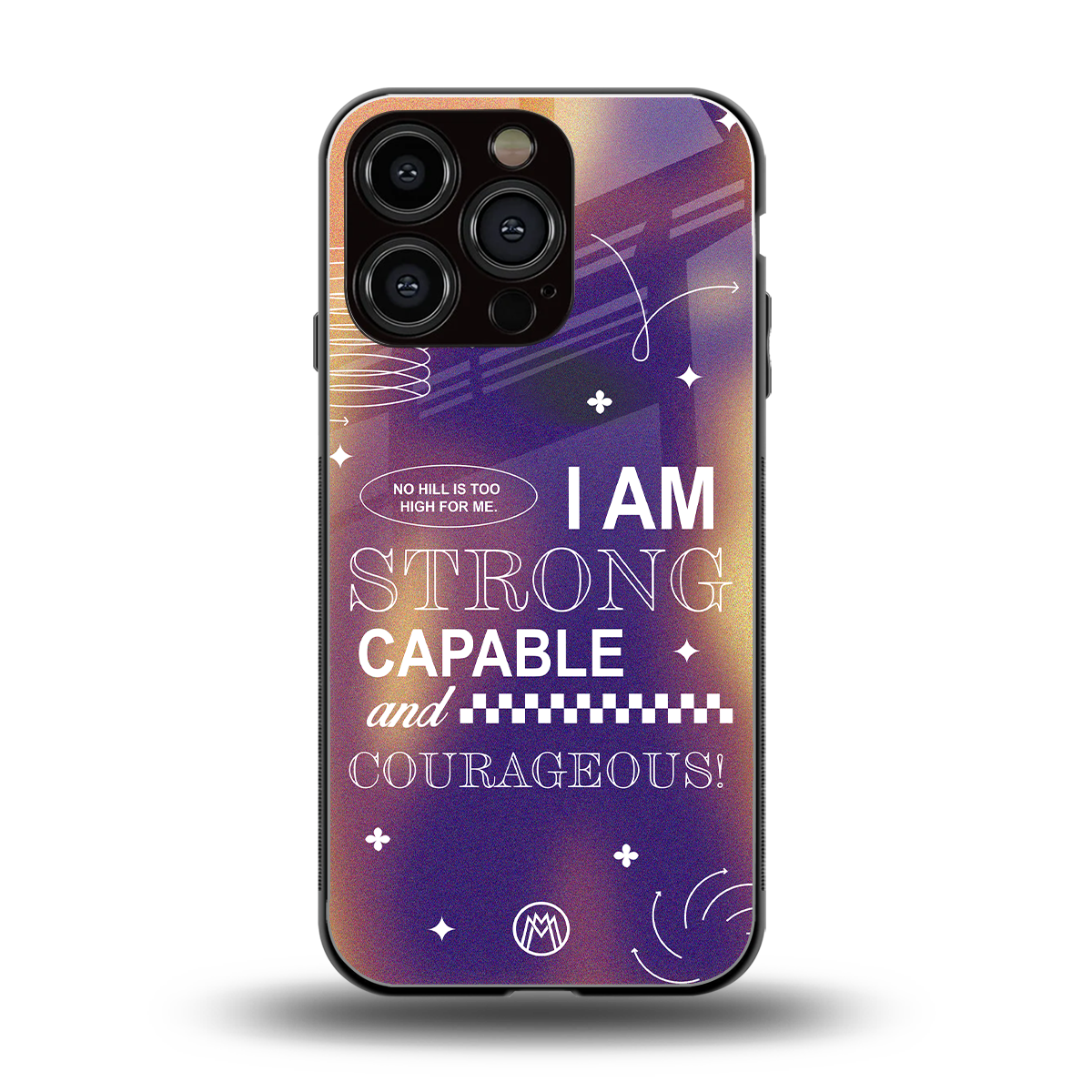 no limits back phone cover | glass case for iphone 16 pro