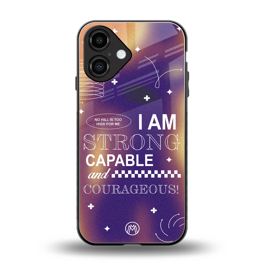 no limits back phone cover | glass case for iphone 16
