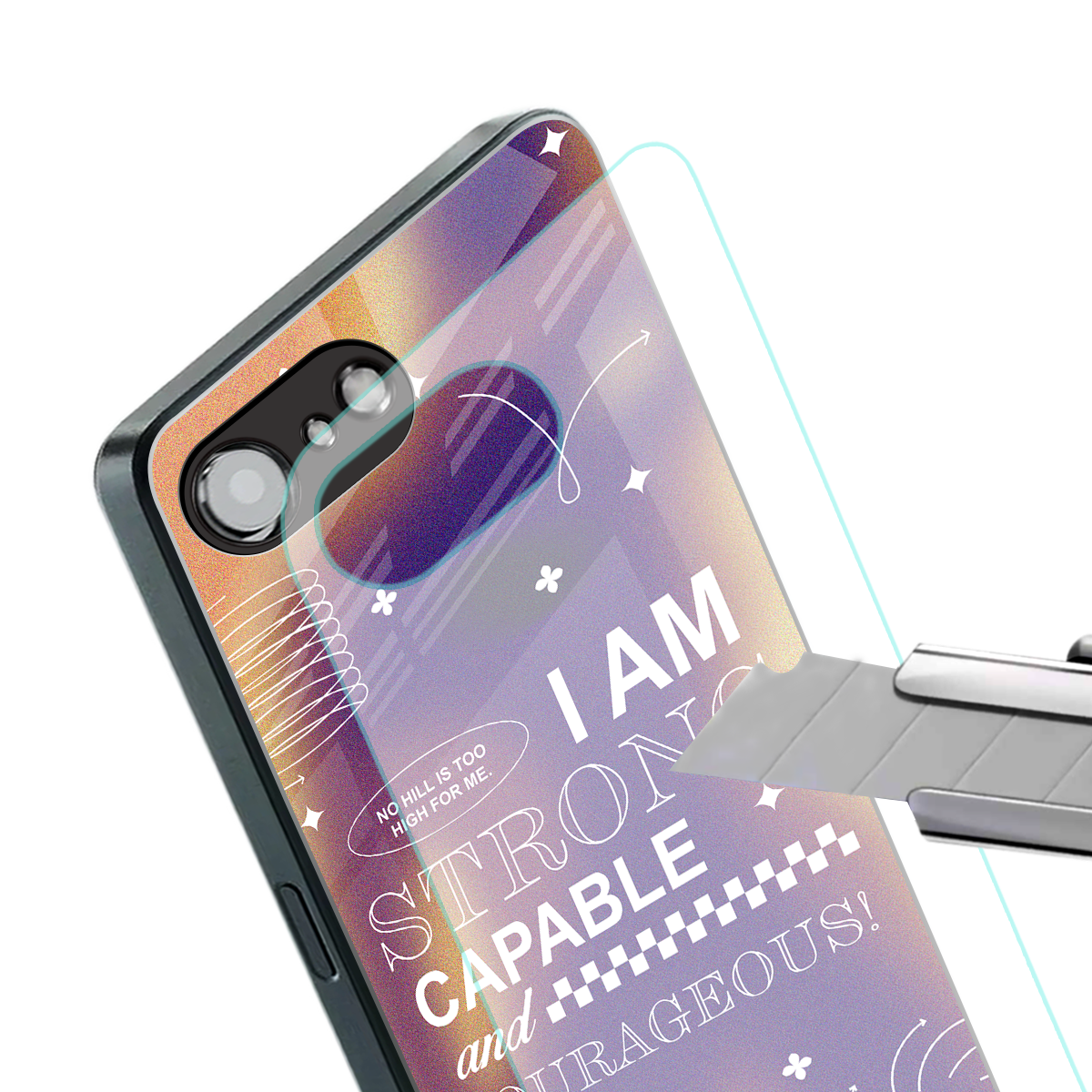 no limits back phone cover | glass case for iphone 16e
