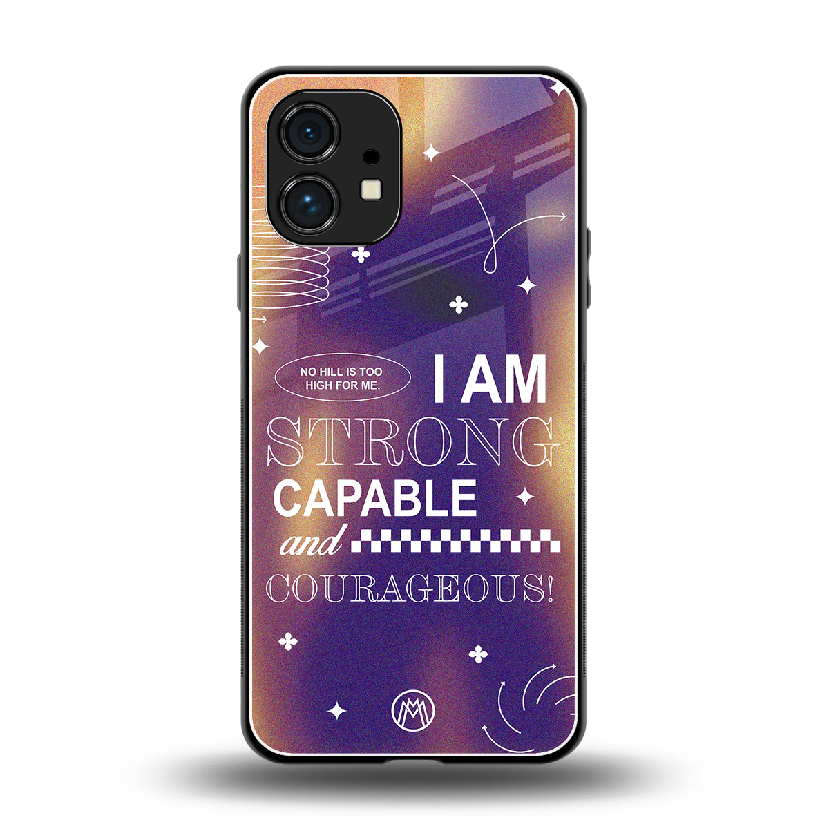 no limits back phone cover | glass case for nothing phone 1