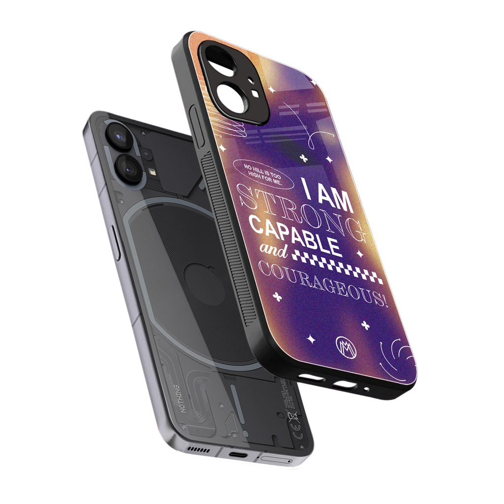 no limits back phone cover | glass case for nothing phone 1