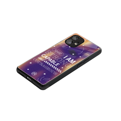 no limits back phone cover | glass case for nothing phone 1