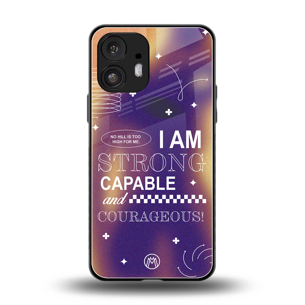 no limits back phone cover | glass case for nothing phone 2