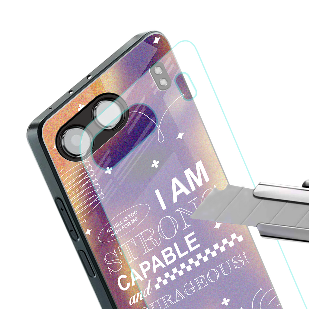 no limits back phone cover | glass case for oneplus nord 4