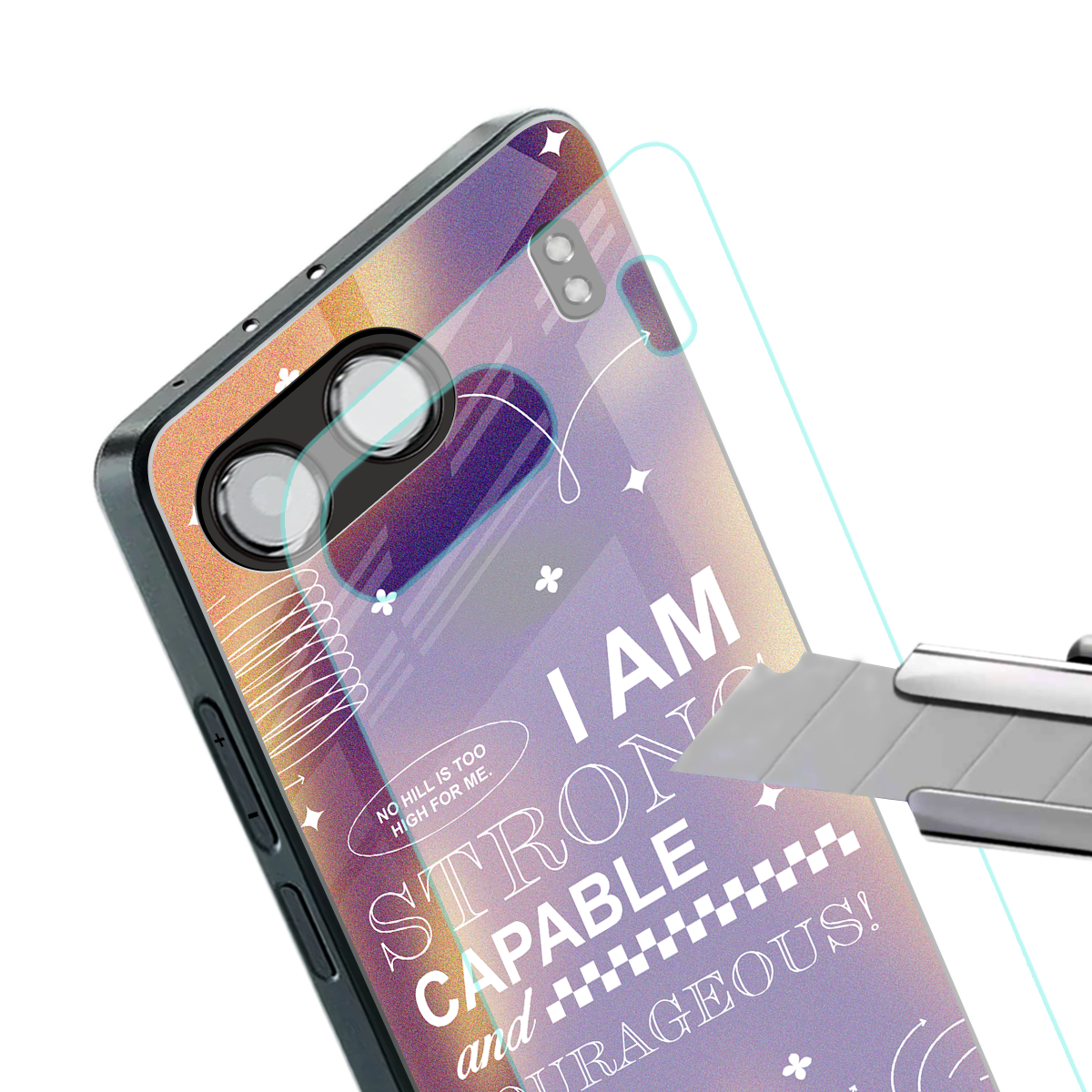 no limits back phone cover | glass case for oneplus nord 4