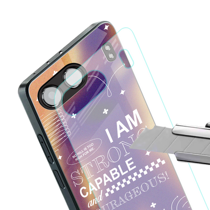 no limits back phone cover | glass case for oneplus nord 4