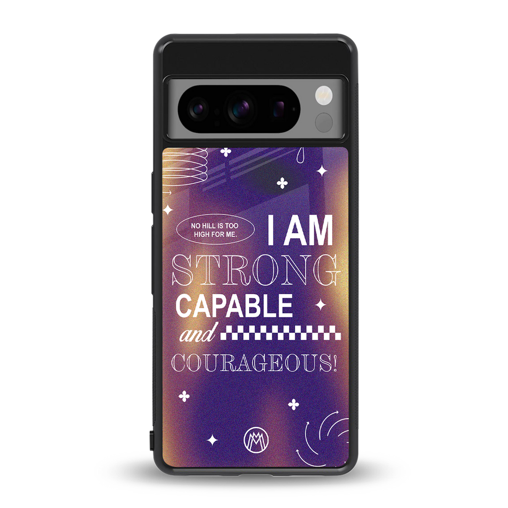 no limits back phone cover | glass case for google pixel 8 pro