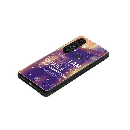no limits back phone cover | glass case for samsung galaxy s25