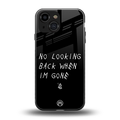 no looking back back phone cover | glass case for iphone 13 mini