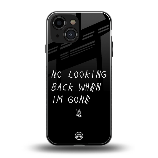 no looking back back phone cover | glass case for iphone 13 mini