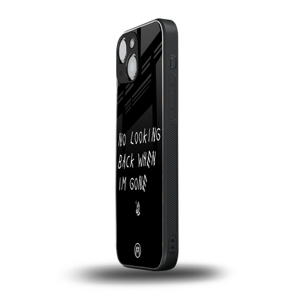 no looking back back phone cover | glass case for iphone 13 mini