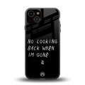 no looking back back phone cover | glass case for iphone 13