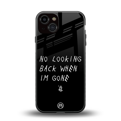 no looking back back phone cover | glass case for iphone 13