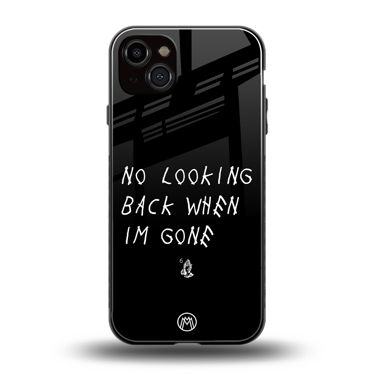 no looking back back phone cover | glass case for iphone 15 plus