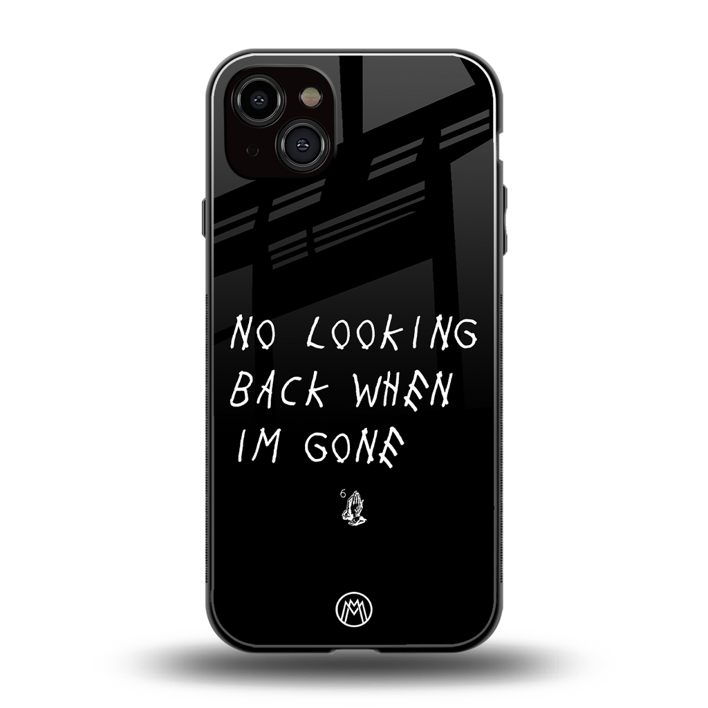 no looking back back phone cover | glass case for iphone 14 plus