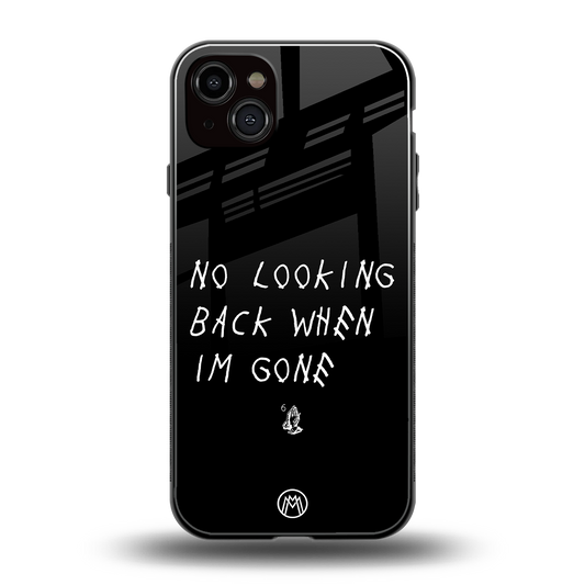 no looking back back phone cover | glass case for iphone 14 plus