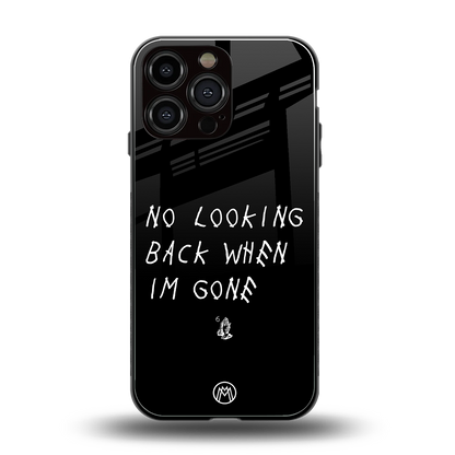 no looking back back phone cover | glass case for iphone 14 pro max