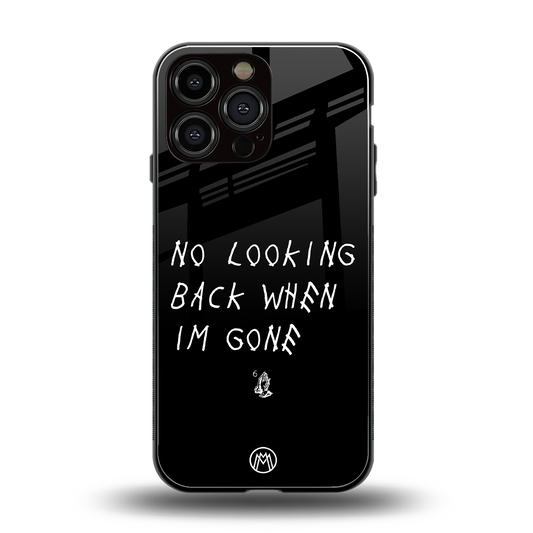 no looking back back phone cover | glass case for iphone 14 pro max