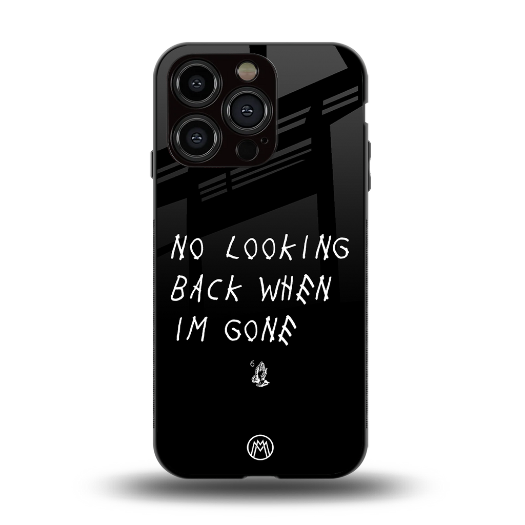 no looking back back phone cover | glass case for iphone 15 pro