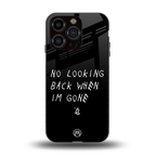 no looking back back phone cover | glass case for iphone 15 pro