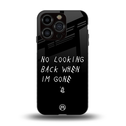 no looking back back phone cover | glass case for iphone 15 pro