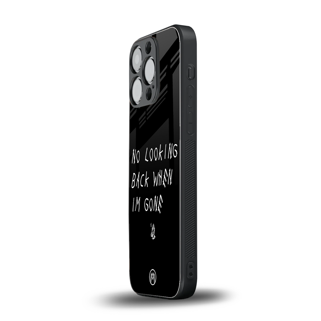 no looking back back phone cover | glass case for iphone 15 pro
