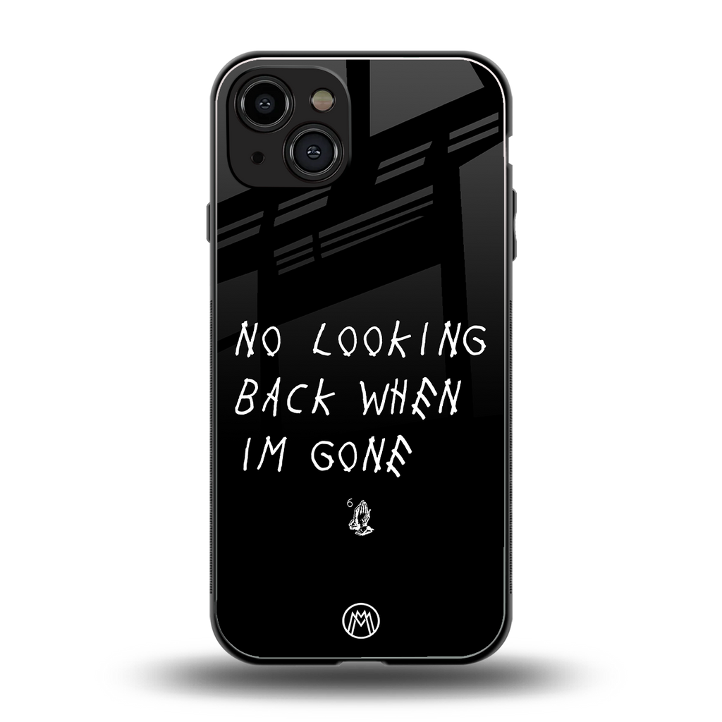 no looking back back phone cover | glass case for iphone 15