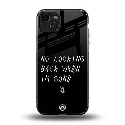 no looking back back phone cover | glass case for iphone 15