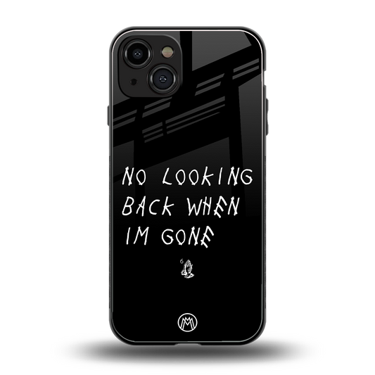 no looking back back phone cover | glass case for iphone 15
