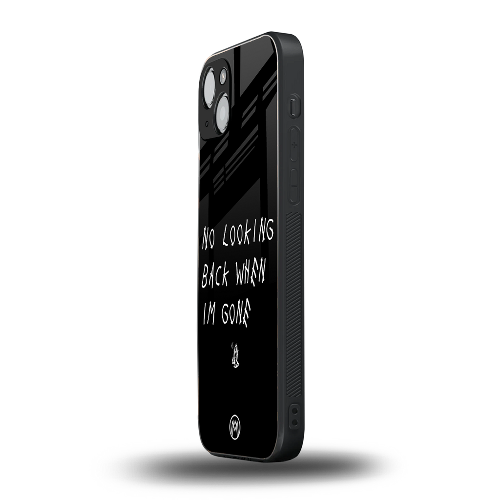 no looking back back phone cover | glass case for iphone 15