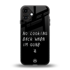 no looking back back phone cover | glass case for iphone 16 plus