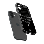 no looking back back phone cover | glass case for iphone 16 plus