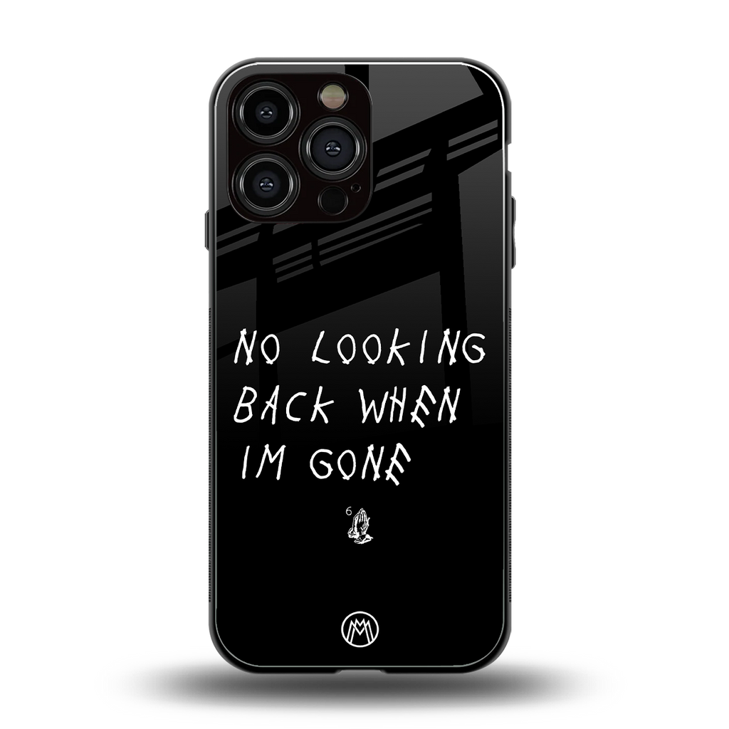 no looking back back phone cover | glass case for iphone 16 pro max