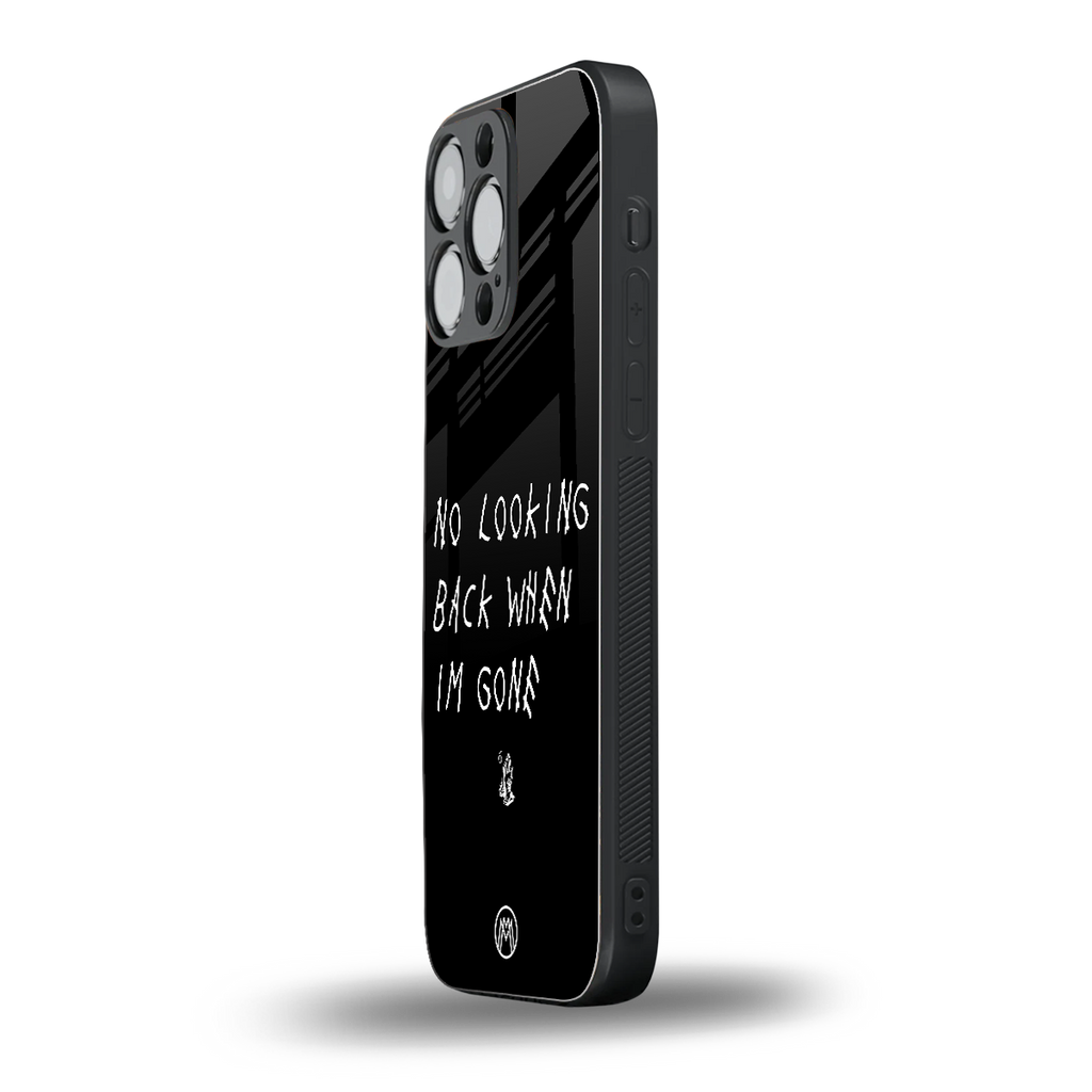 no looking back back phone cover | glass case for iphone 16 pro max