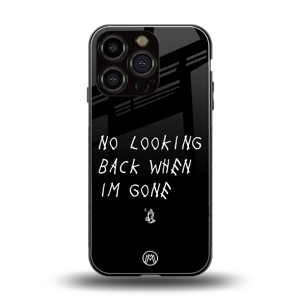 no looking back back phone cover | glass case for iphone 16 pro