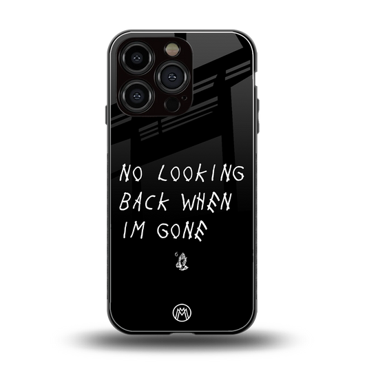 no looking back back phone cover | glass case for iphone 16 pro