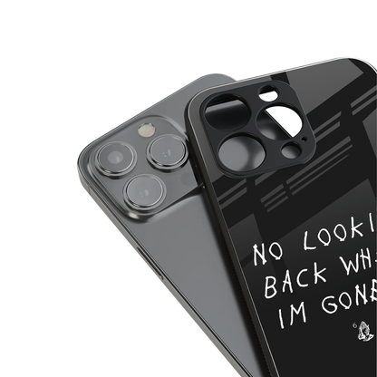 no looking back back phone cover | glass case for iphone 14 pro max