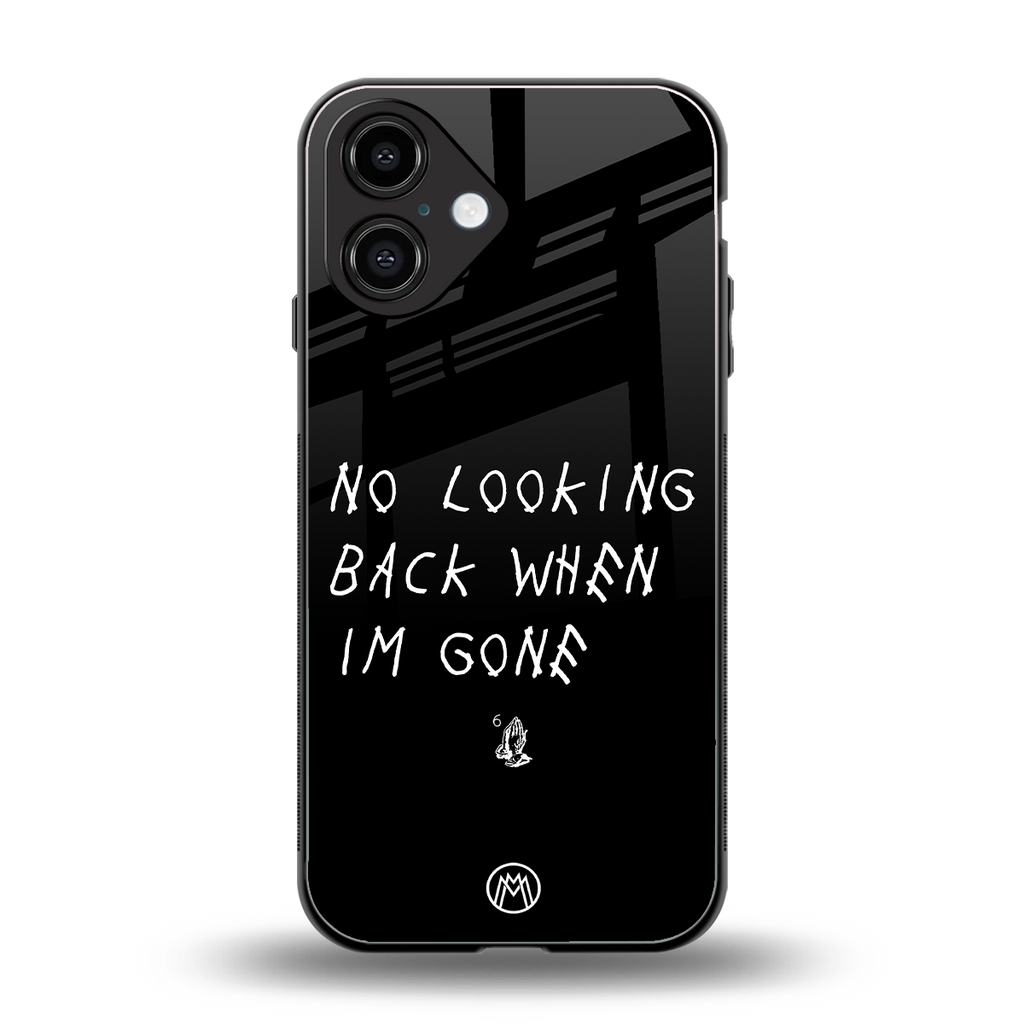 no looking back back phone cover | glass case for iphone 16