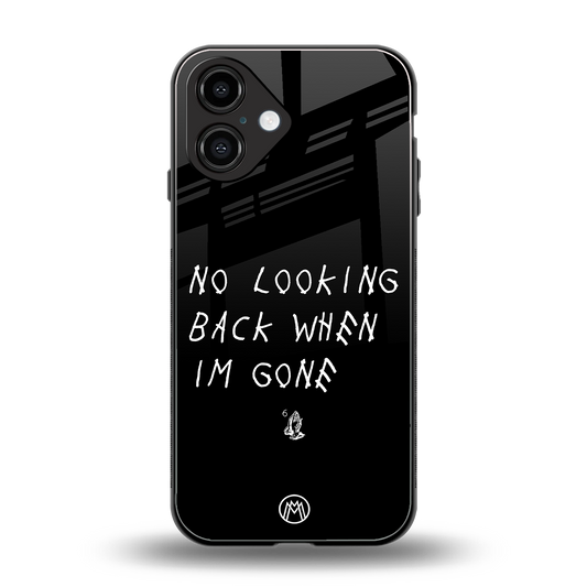 no looking back back phone cover | glass case for iphone 16